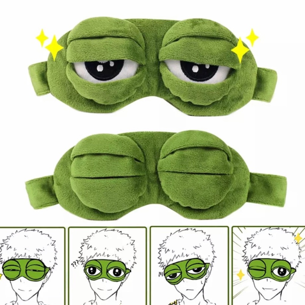 Feel Well-rested, Cute and Fun | Unisex Frog Eyes Sleep Mask